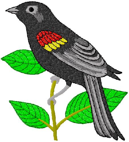 bird embroidery design