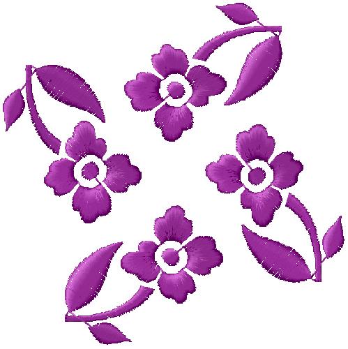 floral embroidery design