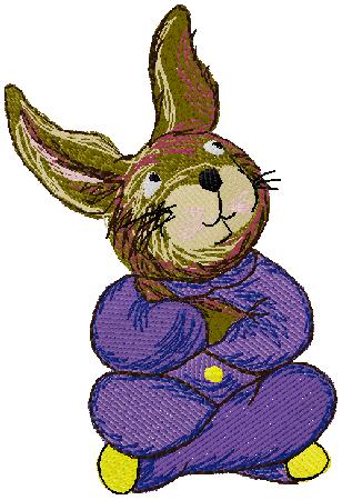 rabbit embroidery design