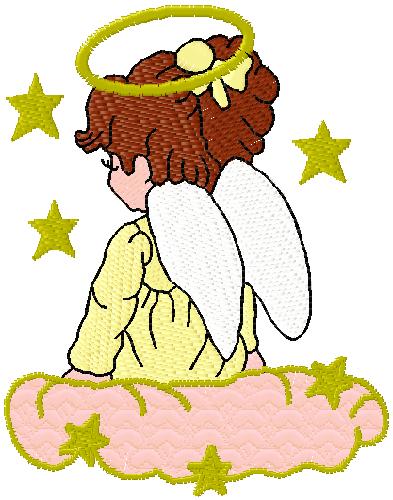 angel embroidery design