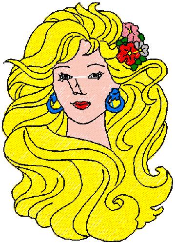 barbie embroidery design