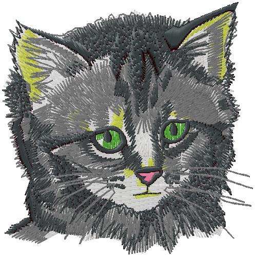 cat embroidery design 