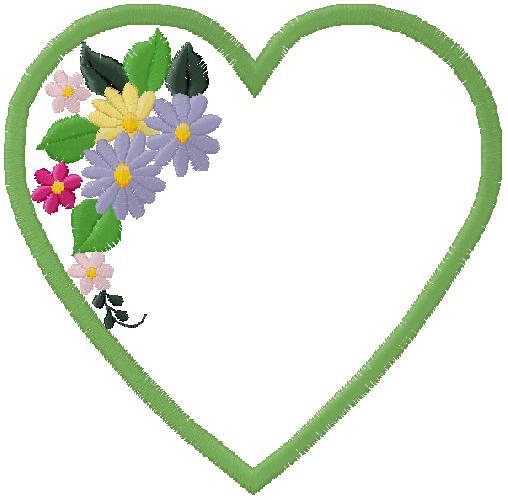 heart embroidery design