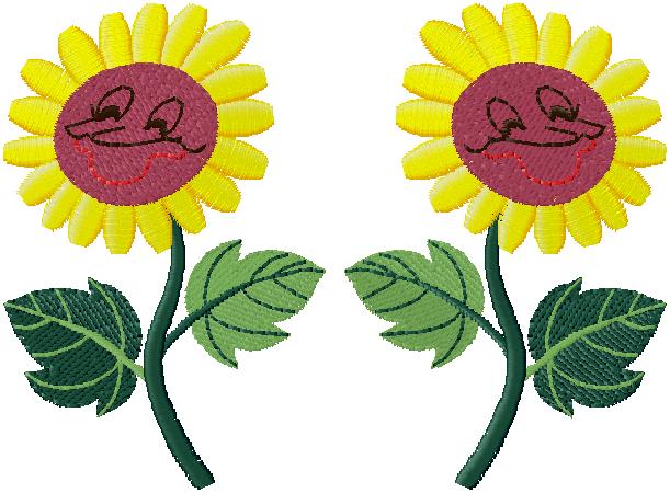 yellow flower embroidery design