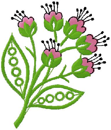 floral embroidery design