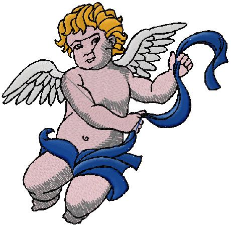 angel embroidery design