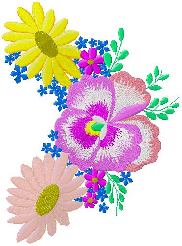 flowers embroidery design