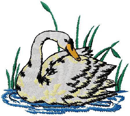 embroidery design Geese