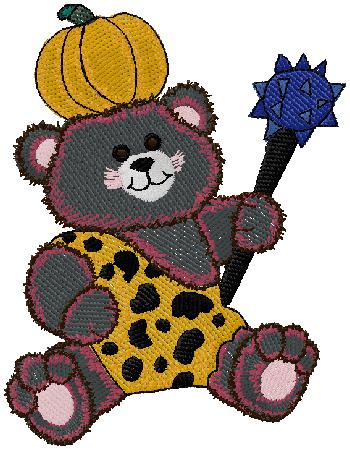 Teddy bear embroidery design