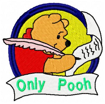 Pooh embroidery design