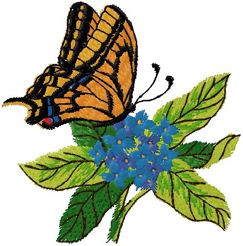 butterfly embroidery design