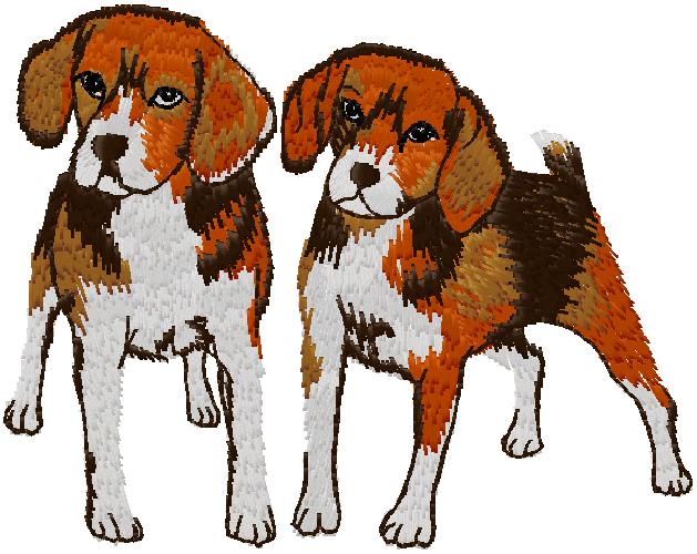 dogs embroidery design