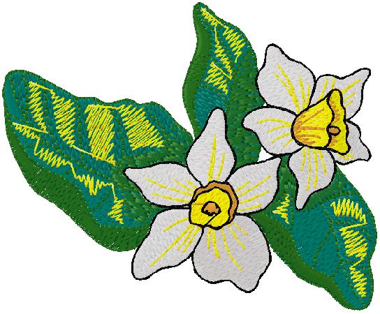 floral embroidery design