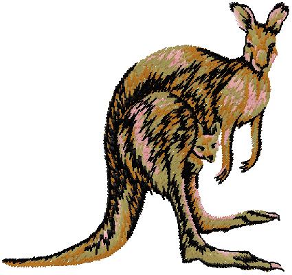 embroidery design Kangaroo