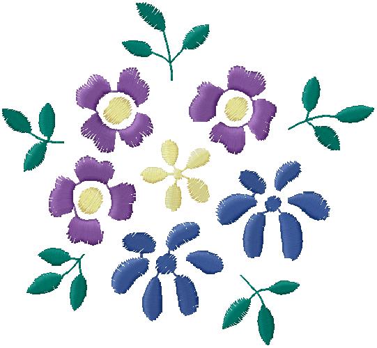 flowers embroidery design