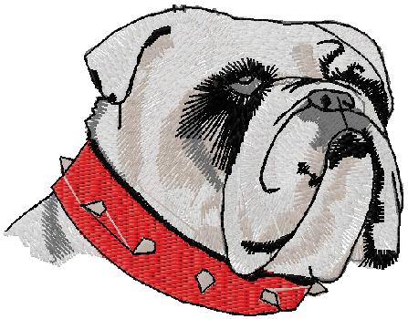 dog embroidery design