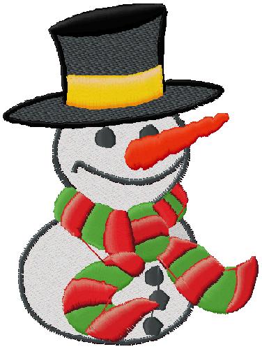 Snowman embroidery design free embroidery design