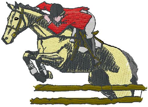 horse embroidery design