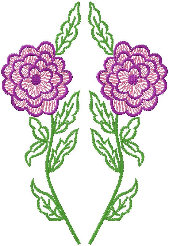 flowers embroidery design