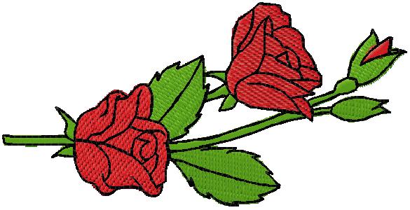 flowers machine embroidery design