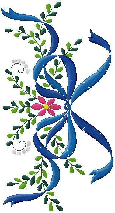 bow machine embroidery design