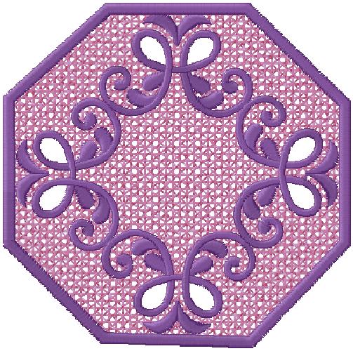 doily center machine embroidery design