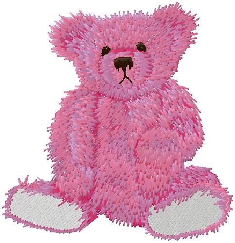 teddy embroidery machine design