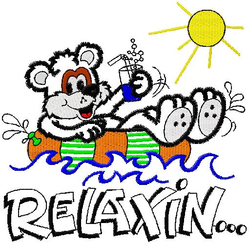 relax machine embroidery design