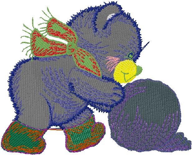 teddy bear embroidery design