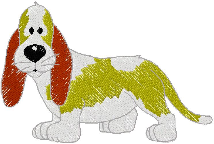 puppy machine embroidery design