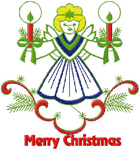 christmas Angel embroidery design