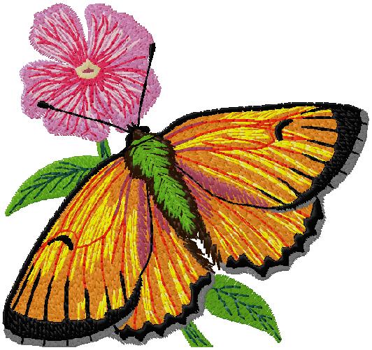 Butterfly embroidery design