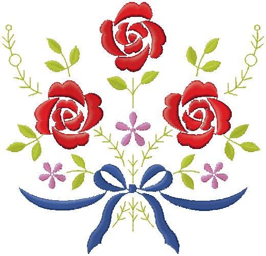 Floral embroidery design – free embroidery design