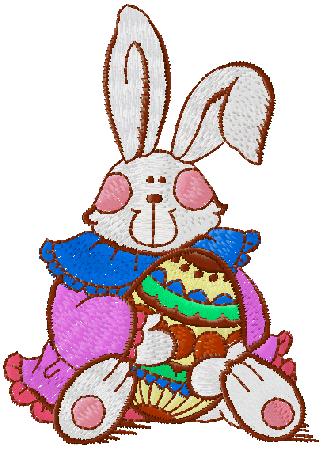 Easter Bunny embroidery design – free embroidery design