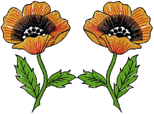 flowers embroidery design