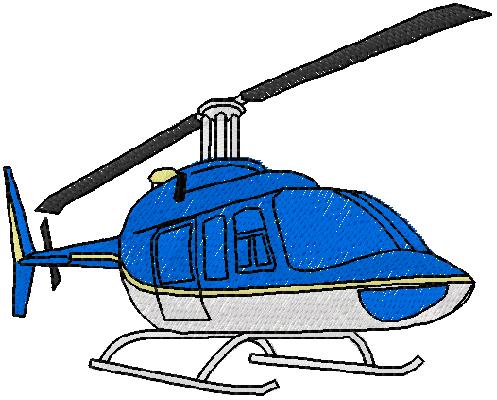 helicopter embroidery design