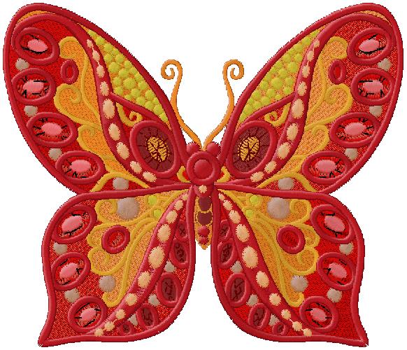 Butterfly embroidery design