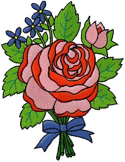 floral embroidery design