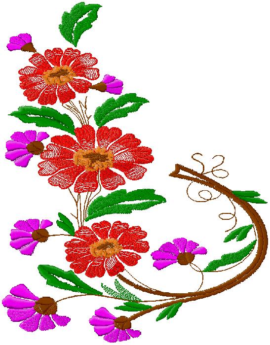 floral embroidery design – free embroidery design