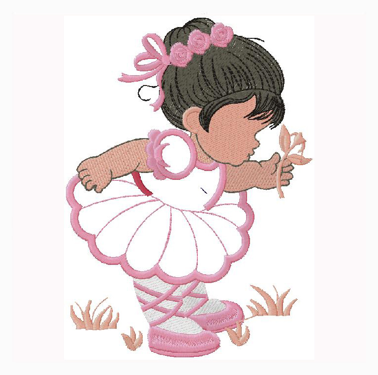 cute baby embroidery design