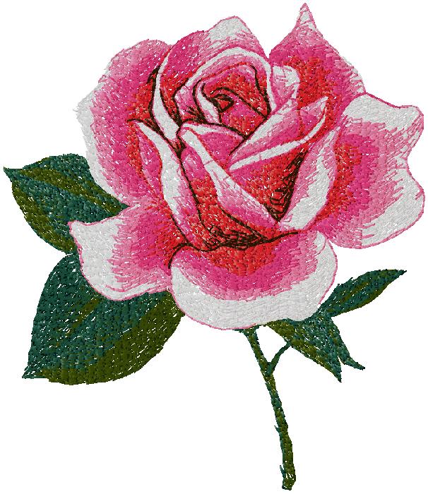 Flower embroidery design