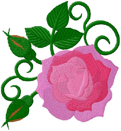 Flower embroidery design