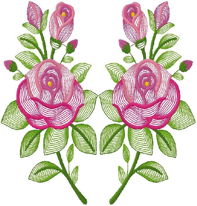 flowers embroidery design – free embroidery design