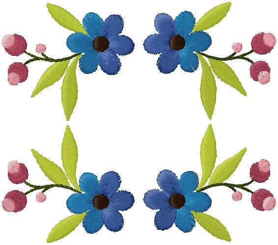 flowers embroidery design