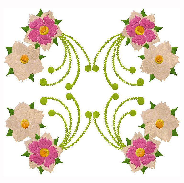 flowers embroidery design