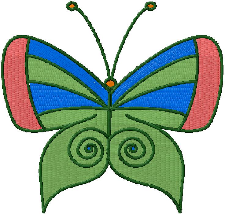 Butterfly embroidery design