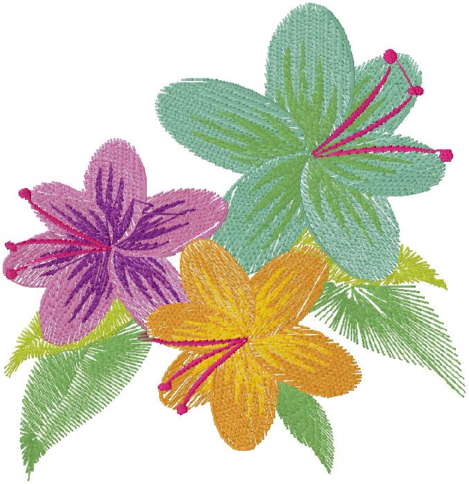 flowers embroidery design