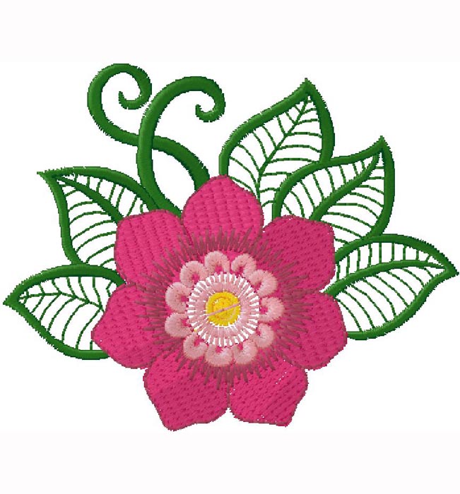 flower embroidery design