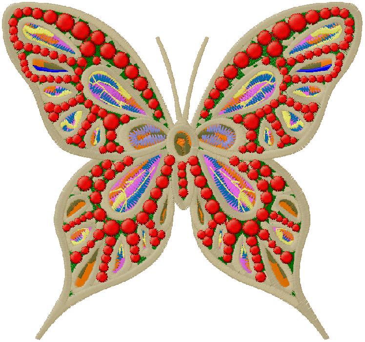 Butterfly embroidery design