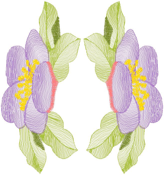 floral embroidery design